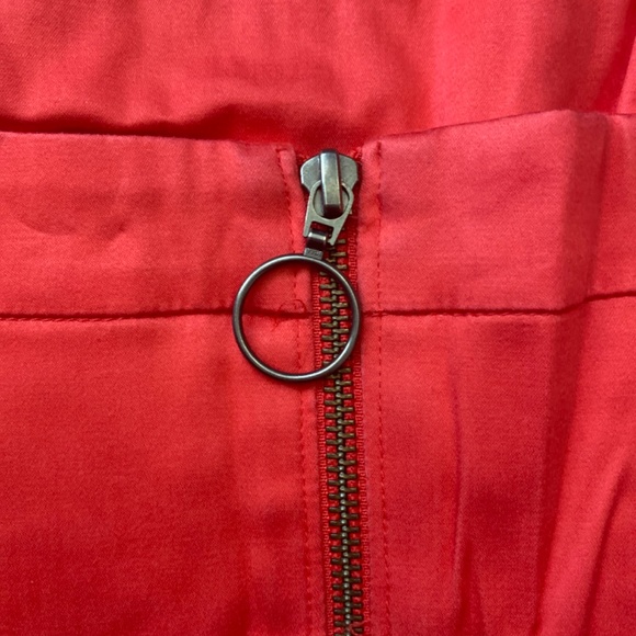 French Connection Coral Linen Strapless Dress - Picture 6 of 6